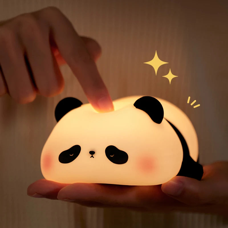 Lâmpada LED Fofa em formato de Panda